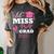 Kids Little Miss Pre-K Grad Preschool Prek Graduation 2025 Women's Comfort Colors T-Shirt Pepper