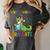 Kids Preschool Graduate T-Rex Dinosaur Preschool Graduation Women's Comfort Colors T-Shirt Pepper