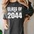 Kindergarten Class Of 2044 Grow With Me Kinder Graduation Women's Comfort Colors T-Shirt Pepper