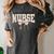 Labor And Delivery Nurse Stethoscope Coquette Bow Graduation Women's Comfort Colors T-Shirt Pepper