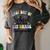 Last Day Autographs 1st Grade Graduation Boys Girls Groovy Women's Comfort Colors T-Shirt Pepper
