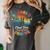 Last Day Of School Groovy Graduation School's Out For Summer Women's Comfort Colors T-Shirt Pepper