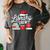 Library Crew Book Lovers Librarian Xmas Holiday Christmas Women's Comfort Colors T-Shirt Pepper
