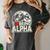 I Love Being Alpha Moonlit Wolf Meme Alpha Introvert Women's Comfort Colors T-Shirt Pepper