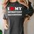 I Love My Introvert Daughters Heart My Introvert Daughters Women's Comfort Colors T-Shirt Pepper