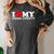 I Love My Social Anxiety Heart Humor Introvert Statement Women's Comfort Colors T-Shirt Pepper