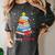 Merry Bookmas Book Christmas Tree Lights Xmas Men Women Kids Women's Comfort Colors T-Shirt Pepper