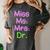 MIss Ms Mrs Dr Graduation Phd Pink And Green Class 2021 Women's Comfort Colors T-Shirt Pepper