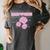 Nostalgia 80s 90s Retro Style Graphics Rose Pink Flower Women's Comfort Colors T-Shirt Pepper