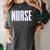 Nurse Glitch Aesthetic Graduation Nurse Glitch Graphic Art Women's Comfort Colors T-Shirt Pepper