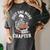 One More Chapter Skeleton Reading Books Lovers Readers Women's Comfort Colors T-Shirt Pepper