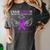 Pancreatic Cancer I Wear Purple In Memory Of My Dad Women's Comfort Colors T-Shirt Pepper Pancreatic Cancer I Wear Purple In Memory Of My Dad Women's Comfort Colors T-Shirt Pepper