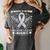 Parkinson's Disease Awareness Memory Of My Mom Ribbon Wings Women's Comfort Colors T-Shirt Pepper Parkinson's Disease Awareness Memory Of My Mom Ribbon Wings Women's Comfort Colors T-Shirt Pepper