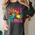 Peace Out 5th Grade Tie Dye Graduation Last Day Of School Women's Comfort Colors T-Shirt Pepper