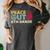 Peace Out 6th Grade Graduation Last Day Of School Women's Comfort Colors T-Shirt Pepper