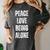 Peace Love And Being Alone Sarcastic Humor Introvert Women's Comfort Colors T-Shirt Pepper