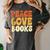 Peace Love Books Men Women Women's Comfort Colors T-Shirt Pepper