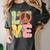 Peace Sign Love Groovy Vibes Costume Nostalgia 1980s Fashion Women's Comfort Colors T-Shirt Pepper