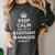 Personalized Keep Calm Graduation Christmas Team Assistant Manager Job Title Profession Birthday Women's Comfort Colors T-Shirt Pepper