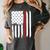 PhD Survivor Graduation American Flag Shirt Degree Tee Women Kids Men Women's Comfort Colors T-Shirt Pepper