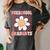 Preschool Graduation Graduate Cute Groovy Last Day Of Pre K Women's Comfort Colors T-Shirt Pepper
