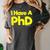 Pretty Huge Dick Joke Graduation PhD Humor Women's Comfort Colors T-Shirt Pepper