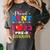 Proud Aunt Of 2023 Pre-K Graduate Senior Graduation Matching Women's Comfort Colors T-Shirt Pepper