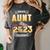 Proud Aunt Of A Class Of 2023 Graduate Graduation Women Women's Comfort Colors T-Shirt Pepper