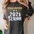 Proud Brother Of a 2021 Senior Shirt Graduation Women's Comfort Colors T-Shirt Pepper