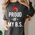 Proud Of My BS Graduation Bachelor's Degree T-Shirt Women's Comfort Colors T-Shirt Pepper