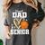 Proud Dad Of A 2026 Senior Basketball Graduation Leopard Women's Comfort Colors T-Shirt Pepper