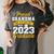Proud Grandma Of a Class Of 2023 Graduate Senior Graduation Women's Comfort Colors T-Shirt Pepper