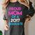 Proud Mom Of A 2017 Graduate Graduation Tee T-Shirt Women's Comfort Colors T-Shirt Pepper