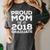 Proud Mom Of A 2018 Graduate Senior Class Graduation T-Shirt Women's Comfort Colors T-Shirt Pepper