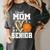 Proud Mom Of A 2026 Senior Basketball Graduation Leopard Women's Comfort Colors T-Shirt Pepper