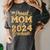 Proud Mom Of a Class Of 2024 Graduate Senior Graduation Women's Comfort Colors T-Shirt Pepper