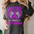 Purple In Memory Of Great Grandma Epilepsy Awareness Graphic Women's Comfort Colors T-Shirt Pepper