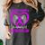 Purple In Memory Of Mother In Law Alzheimers Dementia Heart Women's Comfort Colors T-Shirt Pepper Purple In Memory Of Mother In Law Alzheimers Dementia Heart Women's Comfort Colors T-Shirt Pepper