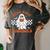 Read More Books Cute Ghost Reading Book Teacher Halloween Women's Comfort Colors T-Shirt Pepper