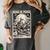 Read In Peace Skeleton Book Lover Bookworm Book Women's Comfort Colors T-Shirt Pepper