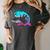 Retro 80s Shark Whale Diving Nostalgia Shark Party Women's Comfort Colors T-Shirt Pepper