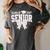 Retro Senior 2027 Girl Coquette Bow Class Of 2027 Graduation Women's Comfort Colors T-Shirt Pepper