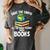Save The Earth It’s The Only Planet With Books Women's Comfort Colors T-Shirt Pepper