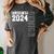 Senior 2024 Class Of 2024 Seniors Graduation 2024 Senior 24 Women's Comfort Colors T-Shirt Pepper