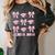 Senior 2025 Coquette Pink Bow Class Of 2025 Graduation Girls Women's Comfort Colors T-Shirt Pepper