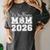 Senior 2026 Wrestling Mom Proud Senior 2026 Mom Graduation Women's Comfort Colors T-Shirt Pepper