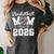 Senior Basketball Mom Class Of 2026 Graduation Premium Tri-Blend Women's Comfort Colors T-Shirt Pepper