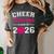 Senior Cheerleader Grandma Cheer Class Of 2026 Graduation Women's Comfort Colors T-Shirt Pepper