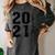 Senior Class Of 2021 Graduation High School College Women's Comfort Colors T-Shirt Pepper