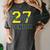 Senior Class Of 2027 Graduation Yellow And Blue On The Back Premium Tri-Blend Women's Comfort Colors T-Shirt Pepper